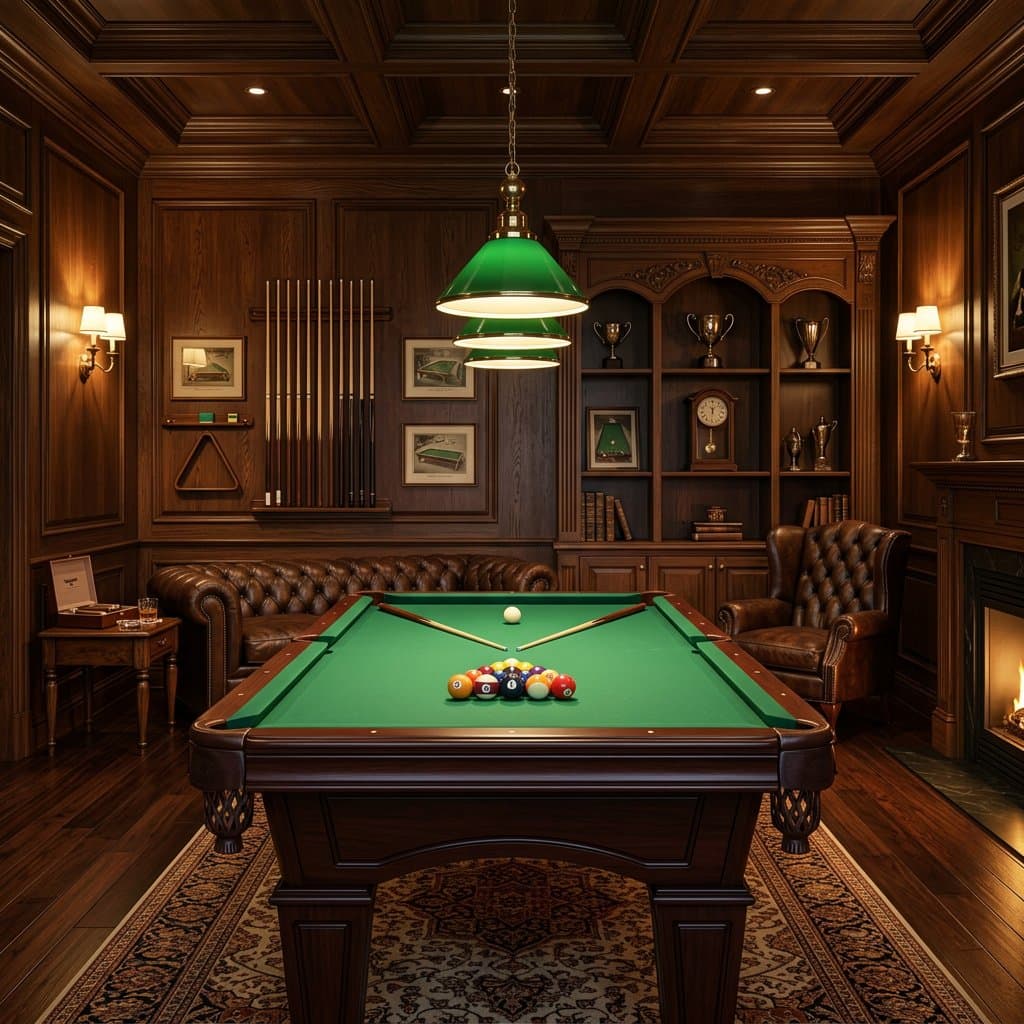 AI-redesigned billiards room