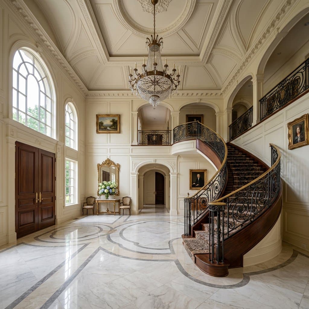 AI-redesigned foyer