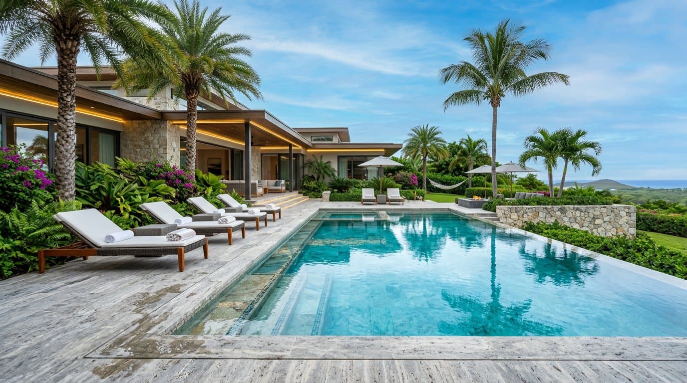 AI-redesigned swimming pool