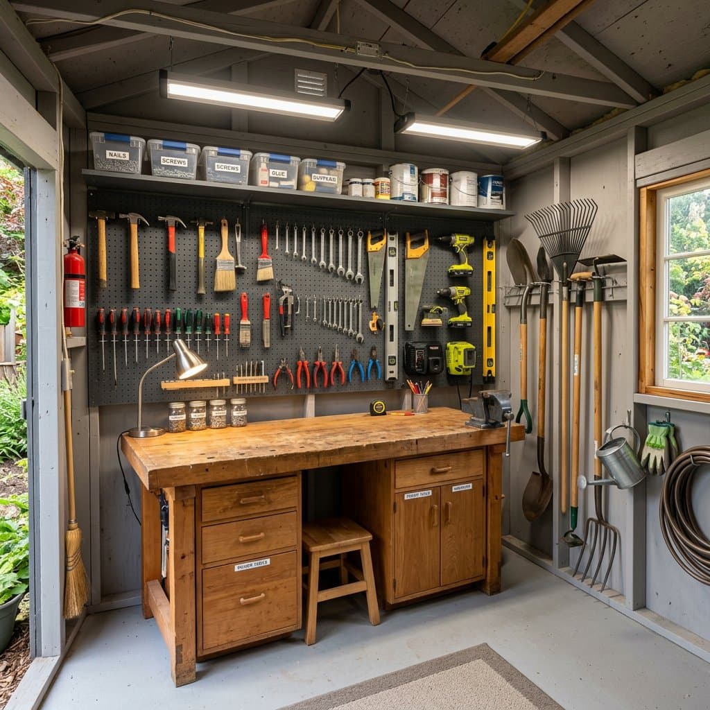 AI-redesigned tool shed