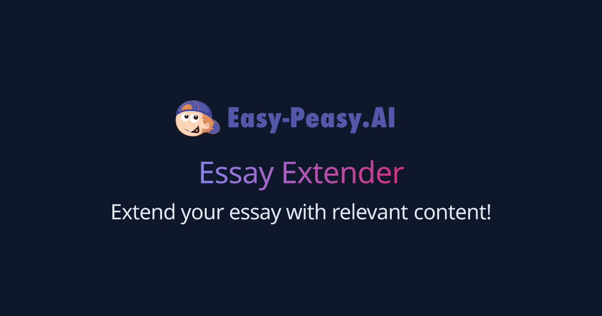 free essay extender