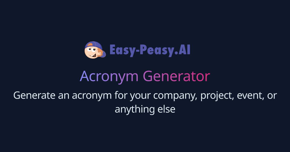 free-ai-acronym-generator-easy-peasy-ai