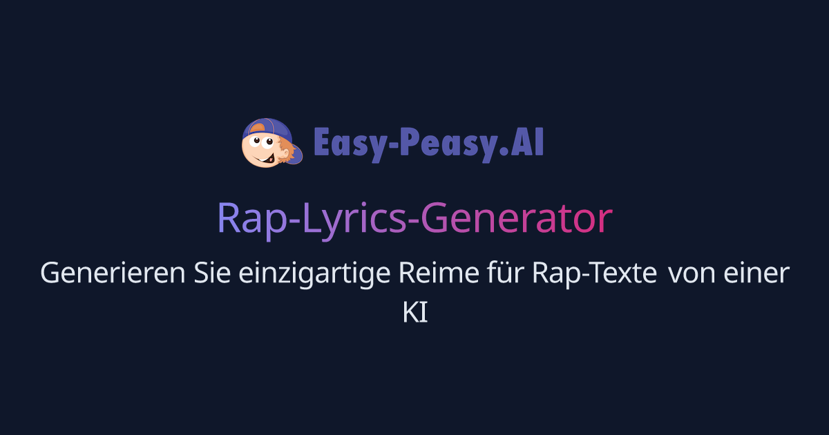 RapLyricsGenerator EasyPeasy.AI