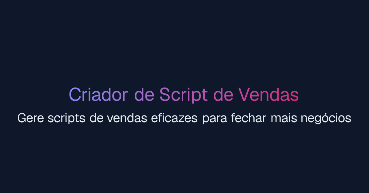 Criador de Script de Vendas | Easy-Peasy.AI