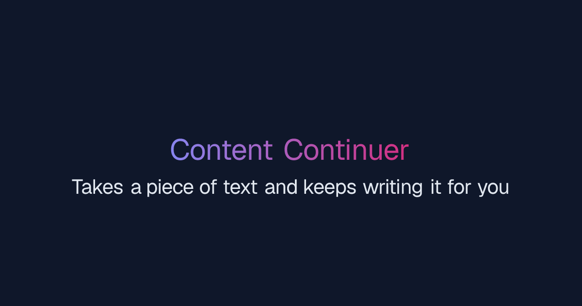 Free AI Content Continuer EasyPeasy.AI