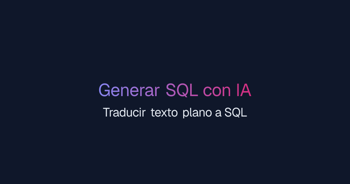 Generar SQL con IA | Easy-Peasy.AI