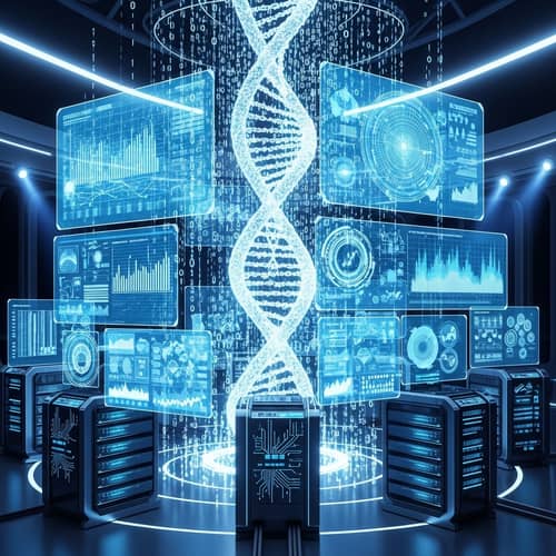 Futuristic Digital Data Visualization