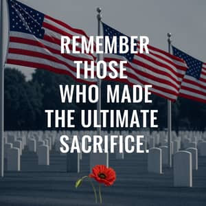 Honoring Sacrifice: American Flags Tribute