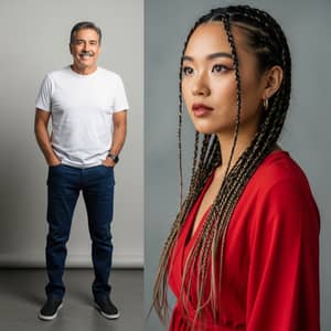 Couple Portrait from Two Photos