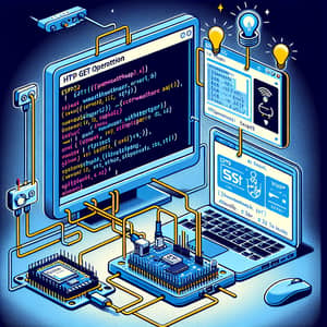 ESP32 HTTP GET with Arduino IDE for Weather Data | AI Art Generator ...