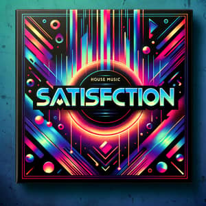 Satisfaction - Vibrant House Music Album Cover Design