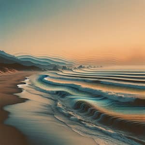 Tranquil Ocean Waves | Coastal Sunset Seascape