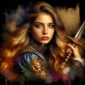 Fierce Princess - Renaissance Inspired Digital Painting