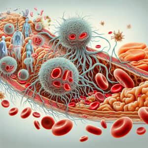 Bacterial Meningitis: Scientific Illustration