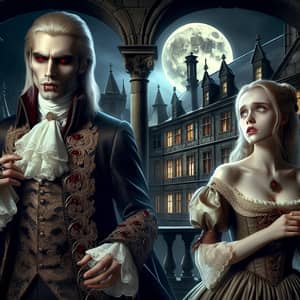 Untold Vampire Love Story in Moonlit Ancient Castle