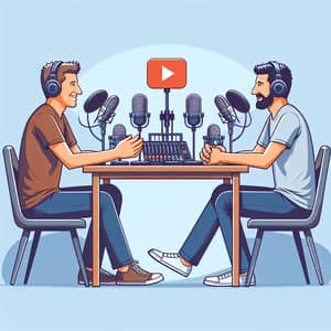 Engaging Podcast Conversation Between Men of Different Descents