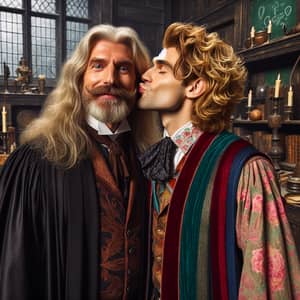 Wizard Professors at Magical School - Enchanting Scene