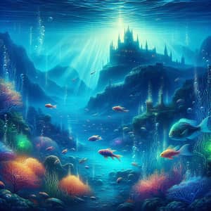 Underwater Fantasy Scene in Skye: Enchanting Depths