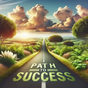 Path to Success | Inspirational Journey on Paved Road