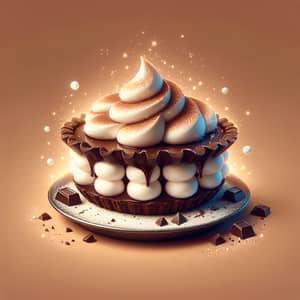 Protein-Enriched Dark Chocolate Marshmallow Pie