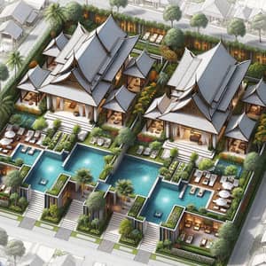 Thai-Inspired Villas | Architectural Plan & Landscaping Design