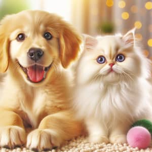 Pet Price Comparison | Smiling Puppy & Cheerful Kitten
