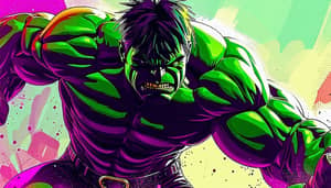 Incredible Hulk Portrait: Comic-Inspired Digital Painting