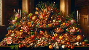 Renaissance-Inspired Banquet: Grilled Meats & Vegetables