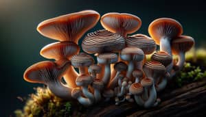 Vibrant Mushroom Textures: Macro Photography with Canon EOS R5 and 100mm Lens