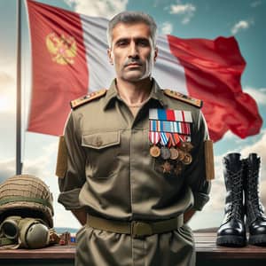Proud Middle Eastern Soldier – Defender of the Fatherland Day