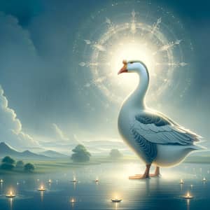Majestic Goose Deity: Revered Avian Symbol of Serenity