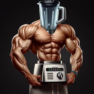 Muscular Man Blender | Unique Kitchen Appliance Transformation