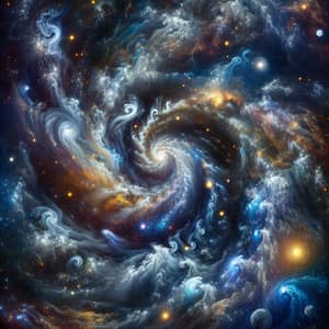 Abstract Galaxy Art - Cosmic Beauty and Complexity Display