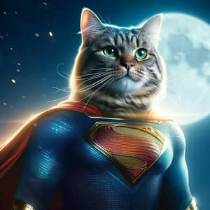 Superhero Cat - Legendary Guardian of the Night