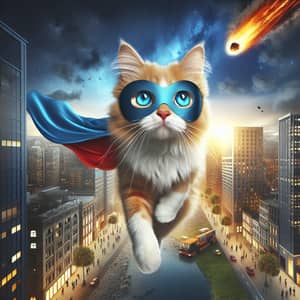 Superhero Cat Saving the World | Action-Packed Scene