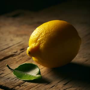 Fresh Lemon: Bright Yellow Citrus Fruit