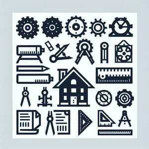Architectural Structure Design Icons | Icon Set