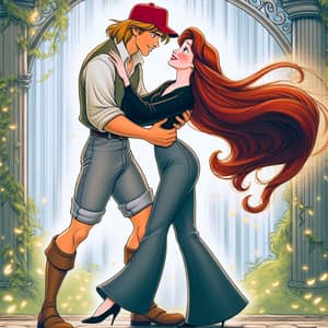 Whimsical Fairytale Romance Illustration