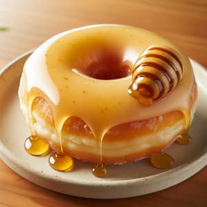 Golden Honey Glazed Doughnut for Sweet Delight