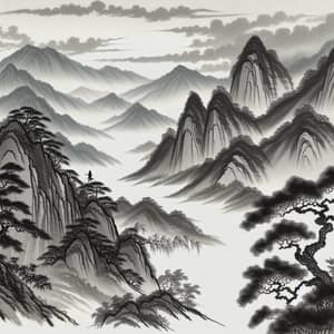 Traditional Chinese Landscape Art: Mountains, Rivers, and Trees