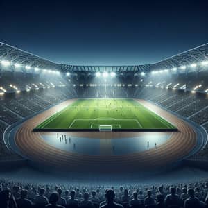 Modern Sports Stadium with Spectators | Electric Atmosphere