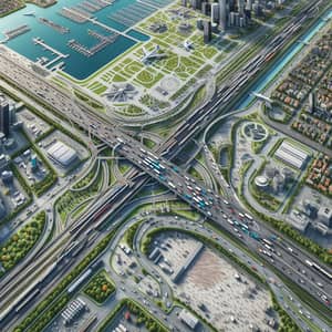 Detailed City Infrastructure with Versatile Transportation System