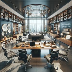 Executive's Expansive Office: Professional and Inspiring Workplace Design