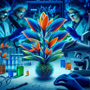 Genetically Modified Plant with Unusual Colors | Lab Environment