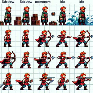 Dungeons & Dragons Pixel Art Sprite Sheet Creator