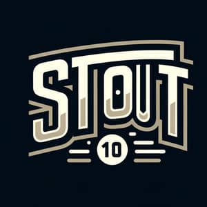 STOUT T 10 Logo Design | Striking Power & Determination