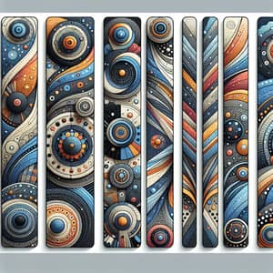 Unique Abstract Bookmark Designs - Diverse Patterns & Colors