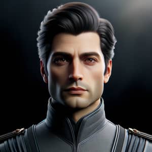 Tall Handsome Caucasian Man in Count Dooku Attire | Space Fantasy Saga Character