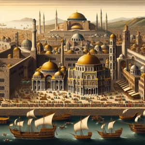 Historic Constantinople: Byzantine Capital at Dusk