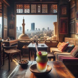 Tower Cafe: Middle Eastern Ambiance & Fresh 'Ghalaal' Juice